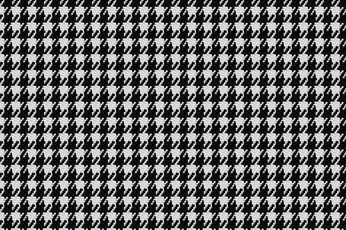 Black and white houndstooth cloth.
